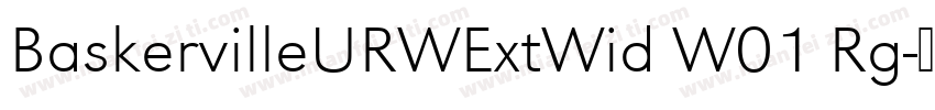 BaskervilleURWExtWid W01 Rg字体转换